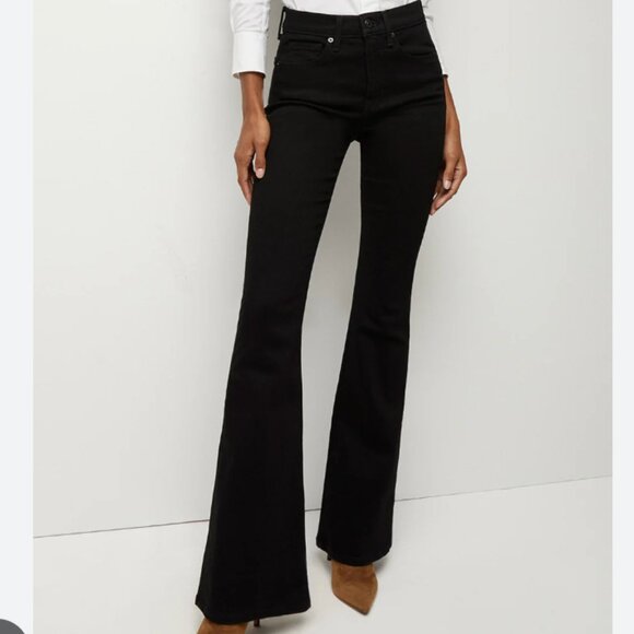 Veronica Beard Beverly Skinny-Flare Jean Onyx (Black) - Picture 2 of 4